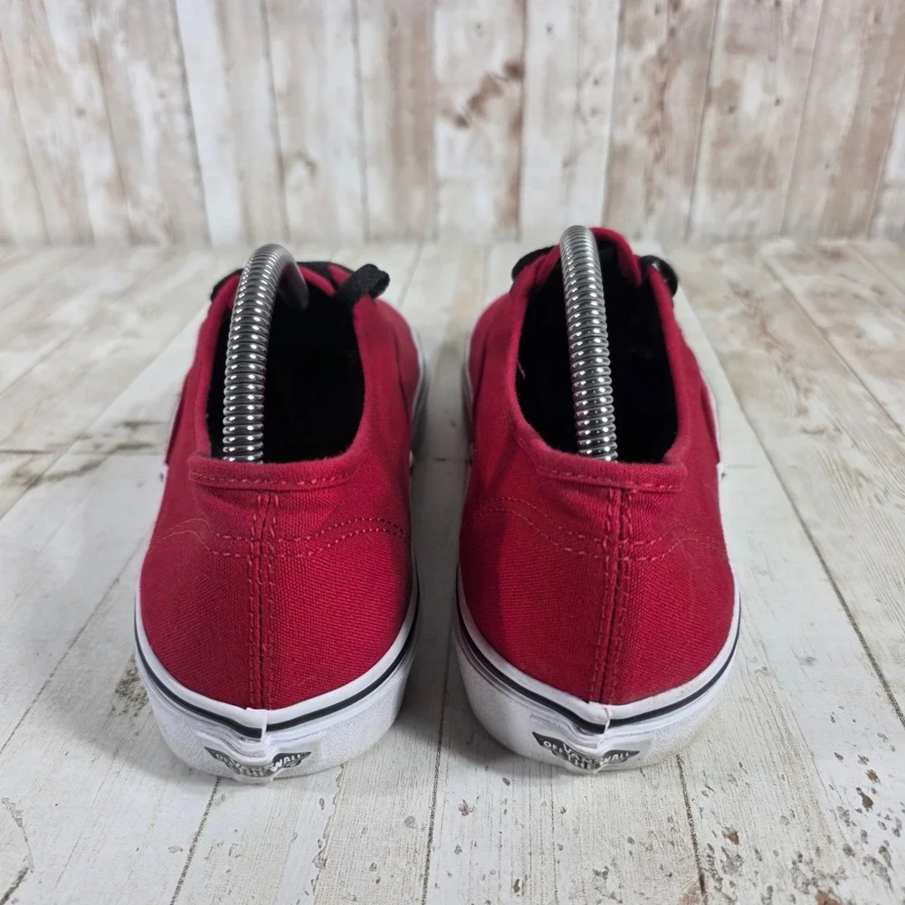 Vans‎ Authentic Rumba Red Canvas Low Top Skate Shoes Womens 10.5 Mens 9.0
